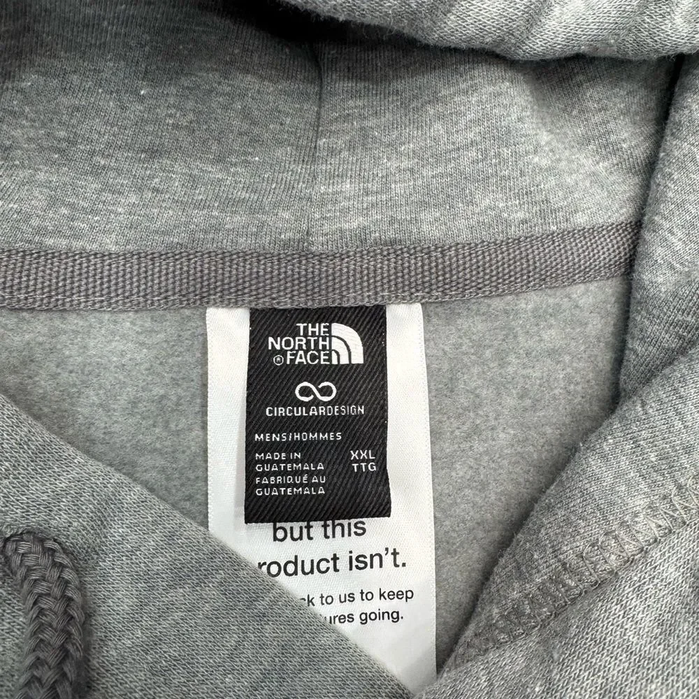 The North Face Hoodie Mens XXL Light Gray Pullover Sweatshirt NWOT Soft Casual